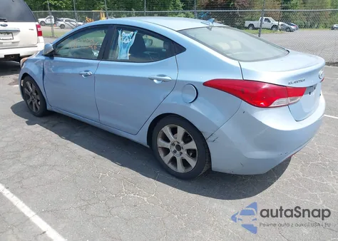 2013 Hyundai Elantra Limited from USA, damaged, VIN KMHDH4AE3DU509859